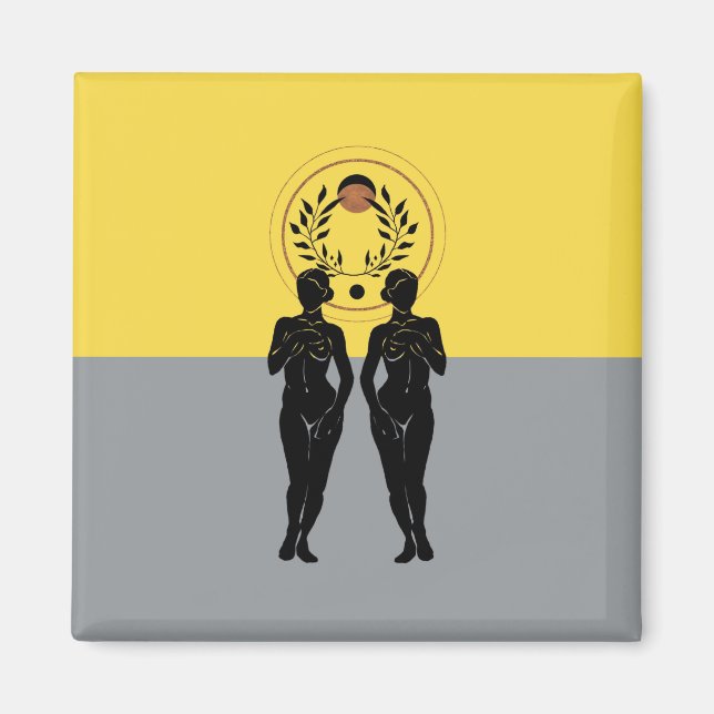 Aimant Art Moderne Féminin Astra (Devant)