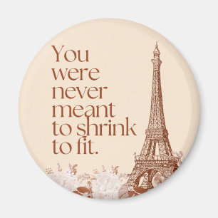 Aimant Art mural citation motivationnel de la Tour Eiffel