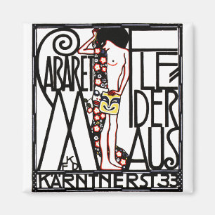 Aimant : Art Nouveau - cabaret Fledermaus