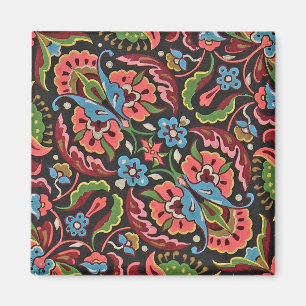 Aimant Art nouveau floral Christopher buffet jacquet roug