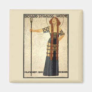 Aimant Art Nouveau vintage Richard Strauss-Woche, Munich