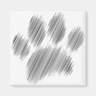 Aimant Art numérique crayon croisé chien