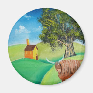 AIMANT ART POPULAIRE DES MONTAGNES DE VACHE