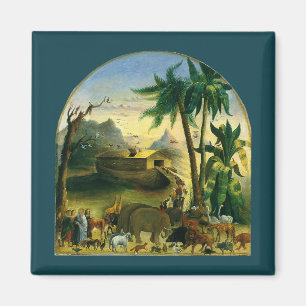 Aimant Art populaire victorien vintage, L'Arche de Noé pa