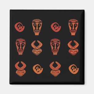 Aimant art tribal africain Abstrait