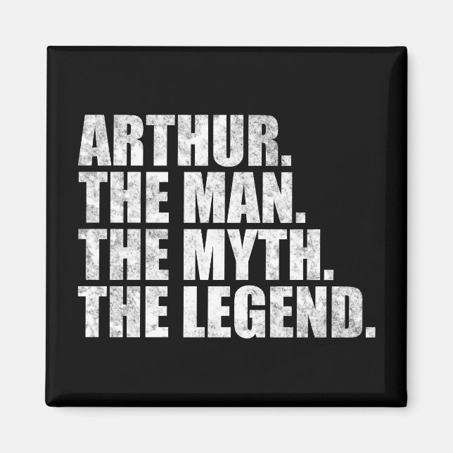 Aimant Arthur nom, Arthur l'homme le mythe la légende (Devant)