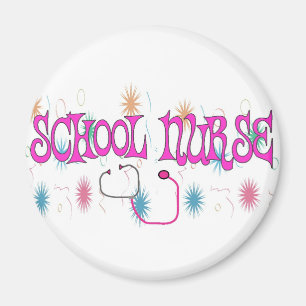 Aimant Articles uniques de cadeaux d'INFIRMIÈRE d'ÉCOLE