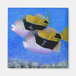 Aimant Artiste gagnante pour enfants : triggerfish