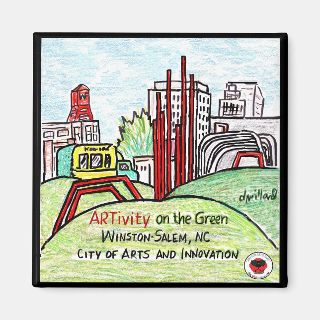 Aimant ARTivity sur l'aimant vert (Devant)