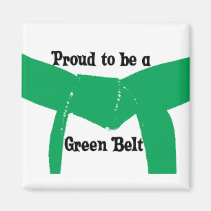 Aimant Arts martiaux Fier d'être une ceinture verte