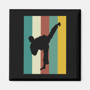 Aimant Arts Martiaux Kickboxing Karate Taekwondo Retro De