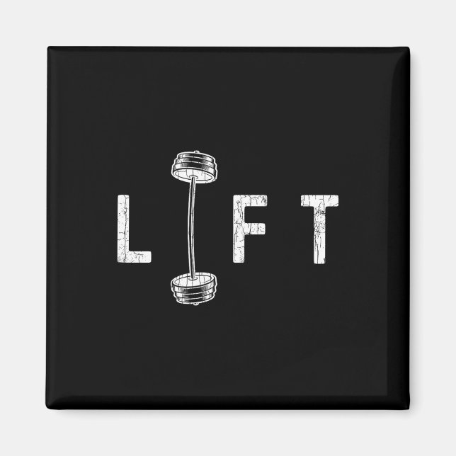 Aimant Ascenseur Gym amusant Inspirant Motivational Graph (Devant)