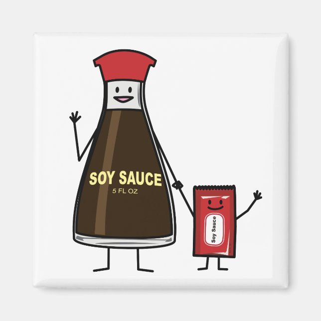 Aimant Asiatique de condiment d'enfant d'enfant de paquet (Devant)
