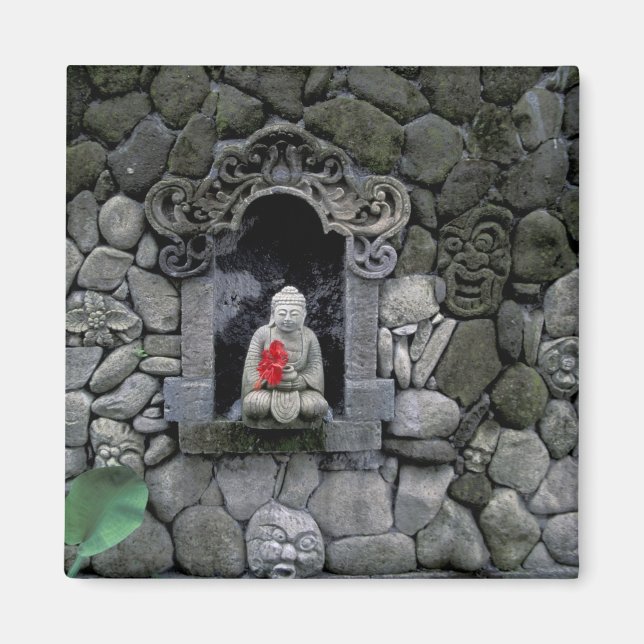 Aimant Asie, Indonésie, Bali. Temple de Bouddha (Devant)