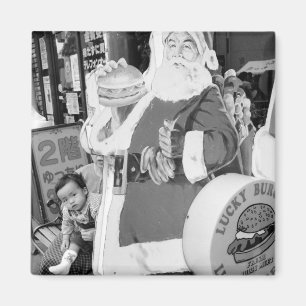 Aimant Asie, Japon, Hakodate. Le Père Noël au Japon