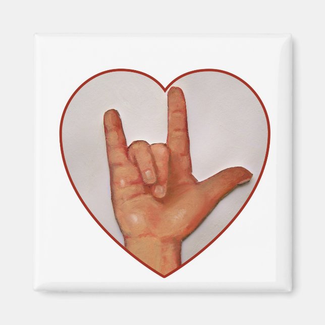 AIMANT ASL JE T'AIME, CARDIAQUE (Devant)