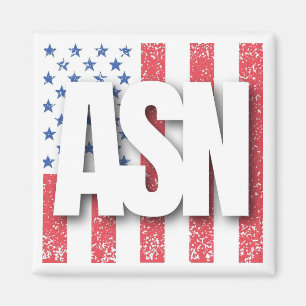 Aimant ASN - Drapeau de paix américain de l'État américai