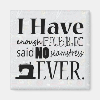 Aimant Assez De Couture De Tissu