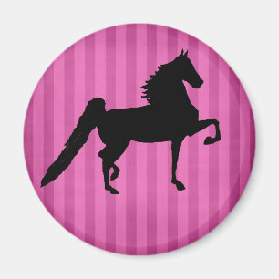 Aimant assez rose de Saddlebred d'Américain