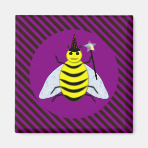 Aimant Assistant Abeille magique d'Halloween Purple et ba