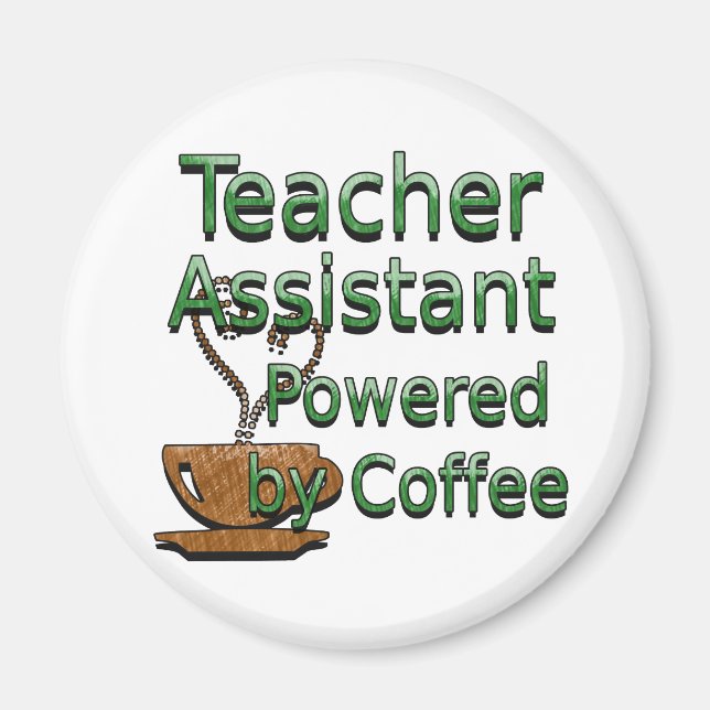 Aimant Assistant de l'enseignant alimenté par café (Devant)