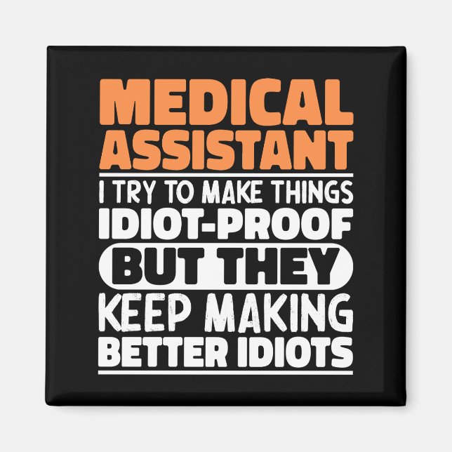 Aimant Assistant Médicale J'Essaie De Faire Des Choses Dr (Devant)