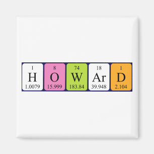Aimant Assistant Nom périodique Howard