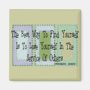 Aimant Assistant social (citation de Mahandas Gandhi)
