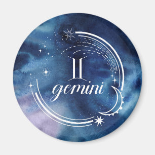 Aimant Astrologie aquarelle - Gemini