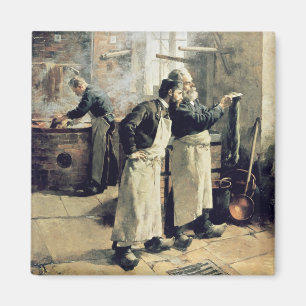 Aimant Atelier de teinture dans les Gobelins, 19ème siècl