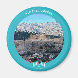 Aimant Athènes, Grèce (Acropole et mer)