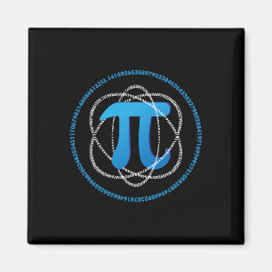 Aimant Atom Pi Day Math Science Lover Cadeau