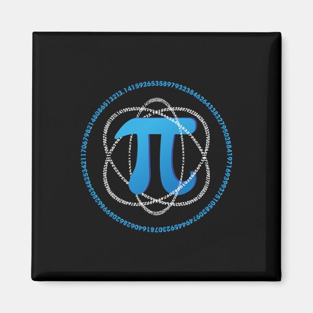 Aimant Atom Pi Day Math Science Lover Cadeau (Devant)