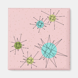 Aimant atomique iconique rose de Starbursts