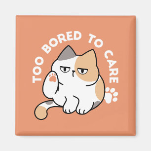 Aimant Attitude de Chat Paresseux – Trop Ennuyé pour S'en