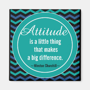 Aimant Attitude positive Citation de Churchill Motivation