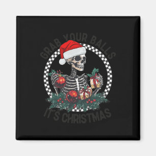 Aimant Attrapez votre C'est Noël Squelette Père Noël Adul