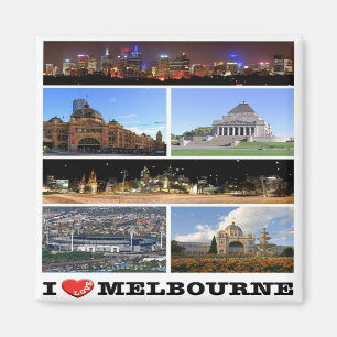 Aimant AU - Australie - Melbourne - I Love