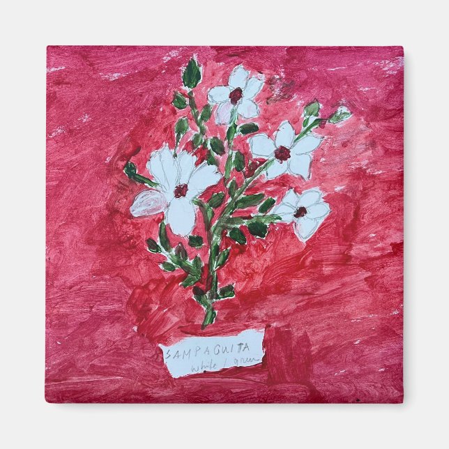 Aimant au design botanique (Devant)