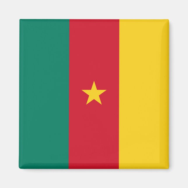 Aimant au drapeau du Cameroun (Devant)