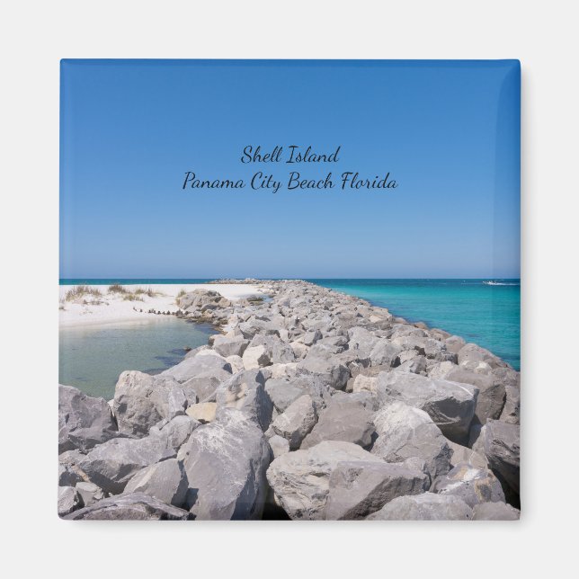 Aimant Au Milieu De L'Aimant Jetty De L'Île Shell (Devant)