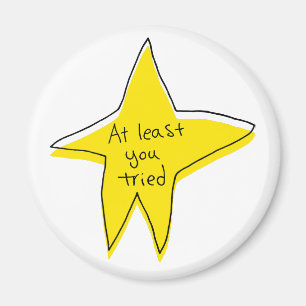 Aimant Au Moins Vous Avez Essayé - Yellow Star