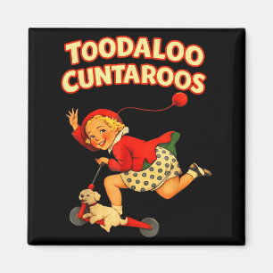 Aimant Au revoir cuntaroos scooter drôle fille impertinen