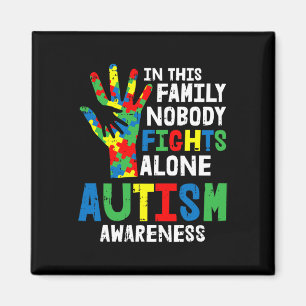 Aimant Aucun combat seul Sensibilisation sur l'autisme Pu