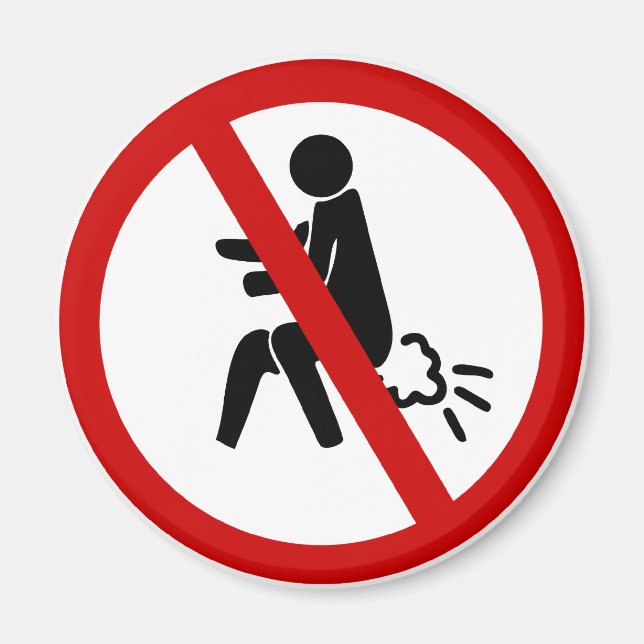 Aimant AUCUN ⚠ Drôle Toilette Thaïlandaise ⚠ (Devant)