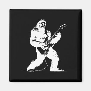 Aimant Aucun texte visible détecté Yeti Guitariste Rock L