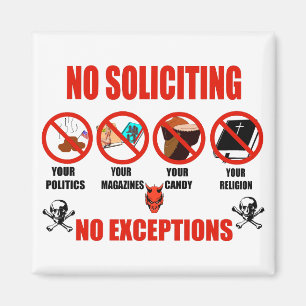 Aimant Aucune sollicitation