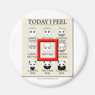 Aimant Aujourd'hui je sens le neutre