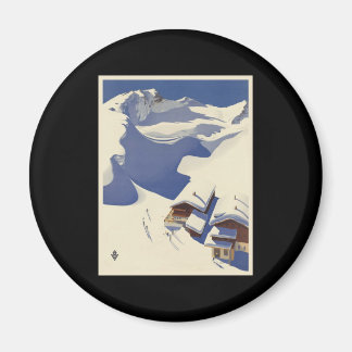 Aimant Austria Ski lodge dans les Alpes