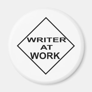 Aimant Auteur au travail - cadeau pour des auteurs